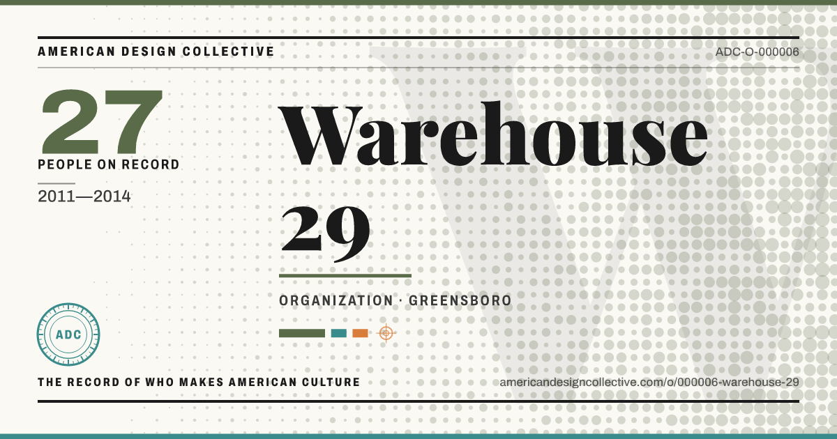 Registry card for Warehouse 29: the ADC seal, Warehouse 29, and how much is on record.