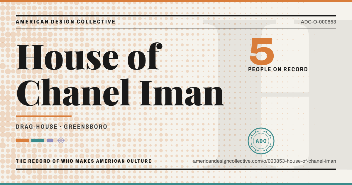Registry card for House of Chanel Iman: the ADC seal, House of Chanel Iman, and how much is on record.