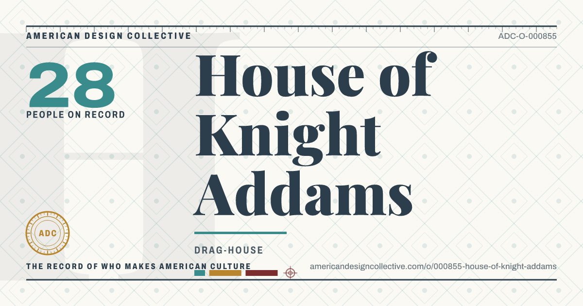 Registry card for House of Knight Addams: the ADC seal, House of Knight Addams, and how much is on record.