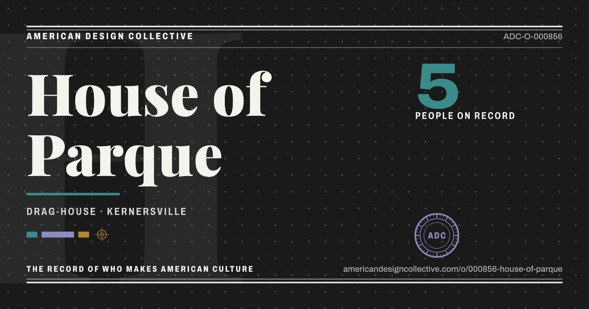 Registry card for House of Parque: the ADC seal, House of Parque, and how much is on record.
