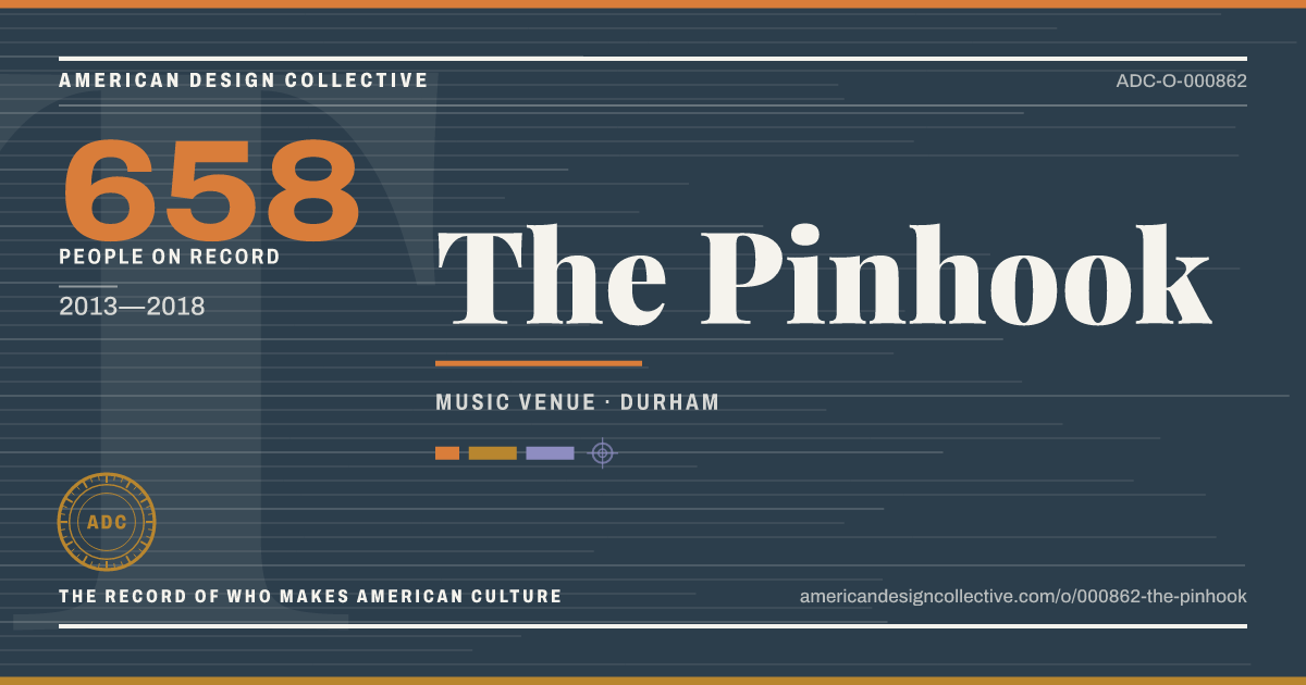 Registry card for The Pinhook: the ADC seal, The Pinhook, and how much is on record.