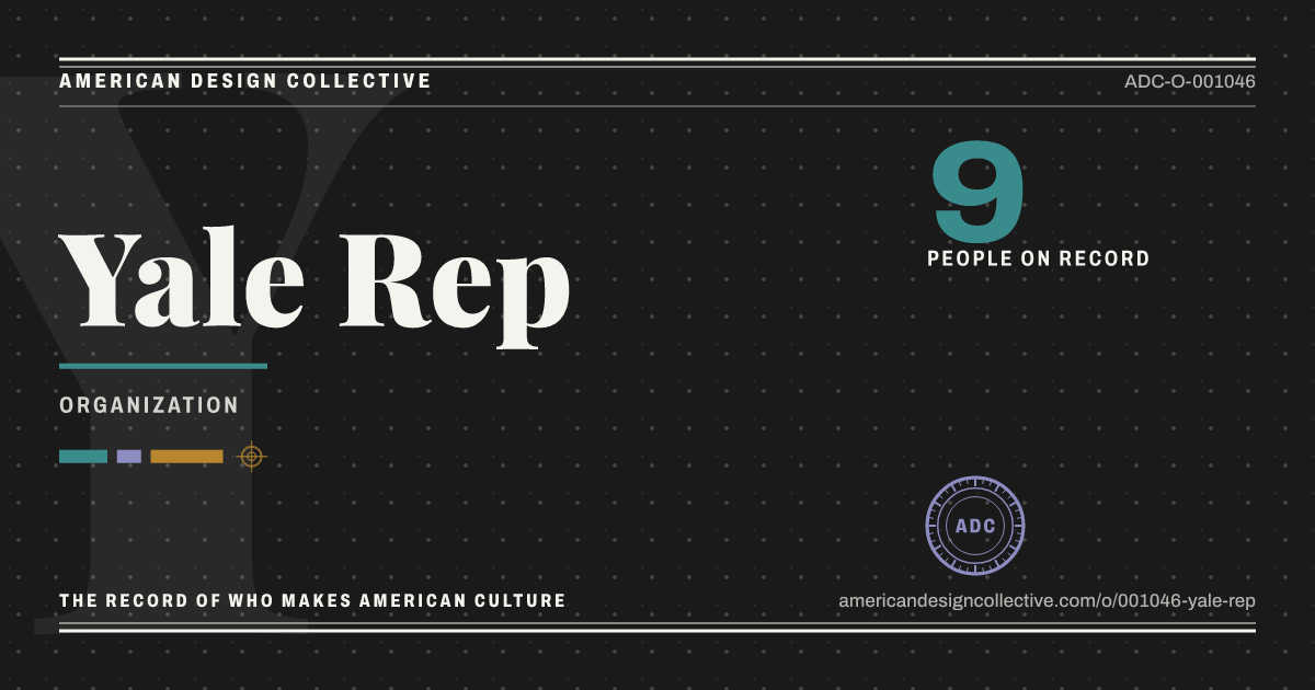 Registry card for Yale Rep: the ADC seal, Yale Rep, and how much is on record.