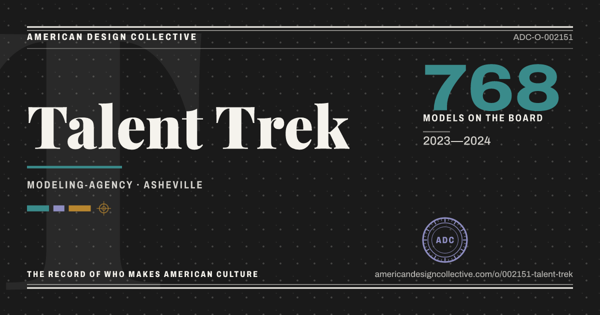 Registry card for Talent Trek: the ADC seal, Talent Trek, and how much is on record.