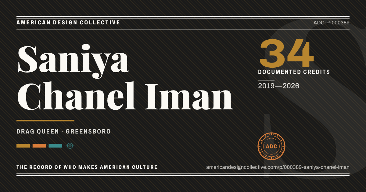 Registry card for Saniya Chanel Iman: the ADC seal, Saniya Chanel Iman, and how much is on record.