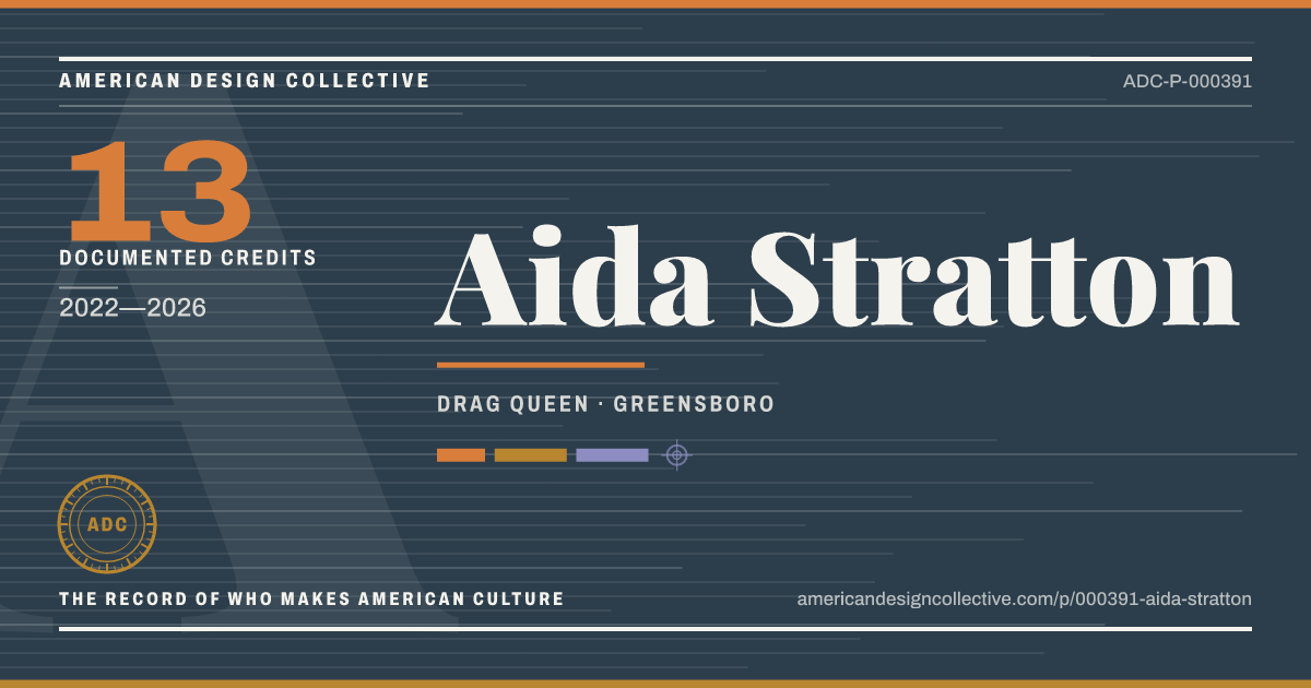 Registry card for Aida Stratton: the ADC seal, Aida Stratton, and how much is on record.