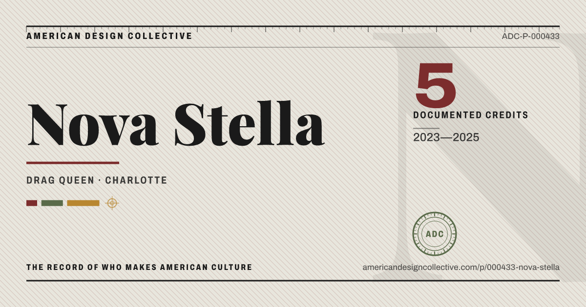Registry card for Nova Stella: the ADC seal, Nova Stella, and how much is on record.