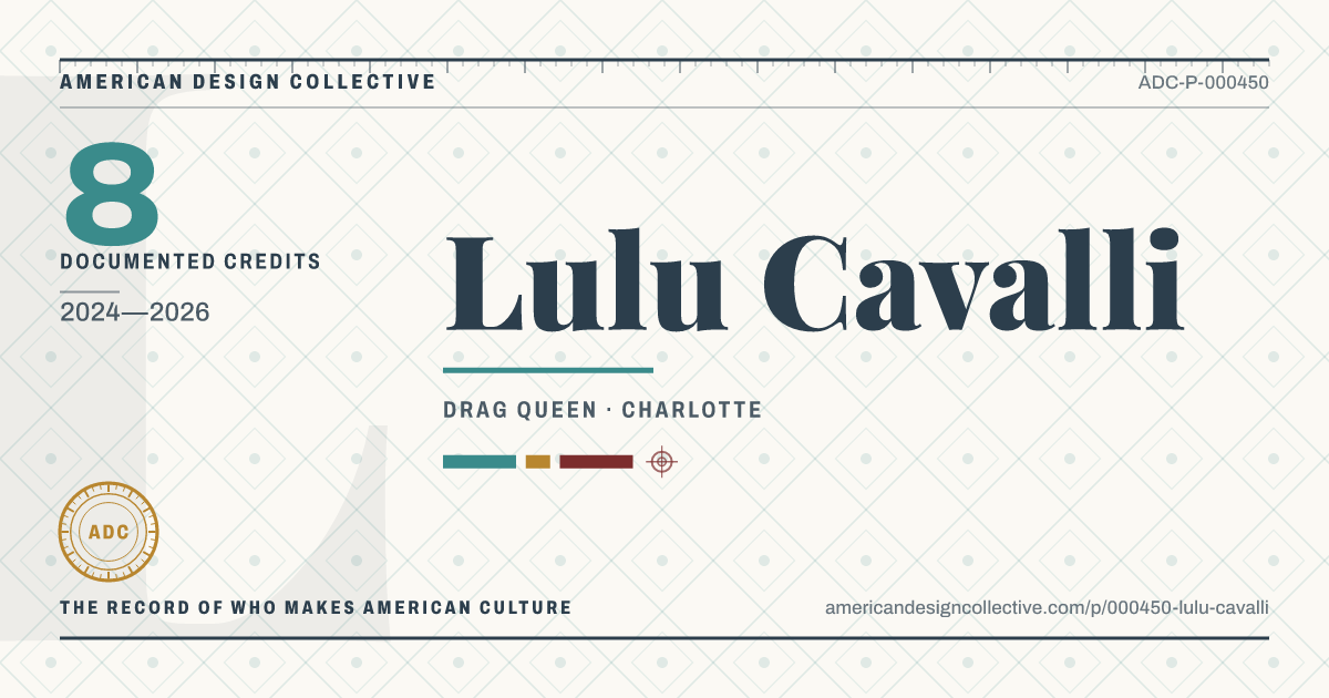 Registry card for Lulu Cavalli: the ADC seal, Lulu Cavalli, and how much is on record.