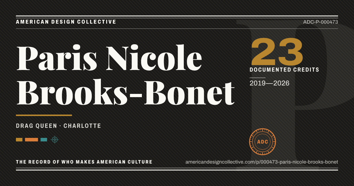 Registry card for Paris Nicole Brooks-Bonet: the ADC seal, Paris Nicole Brooks-Bonet, and how much is on record.