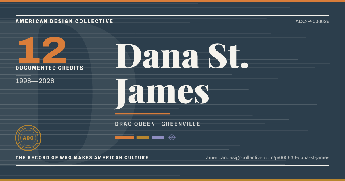 Registry card for Dana St. James: the ADC seal, Dana St. James, and how much is on record.
