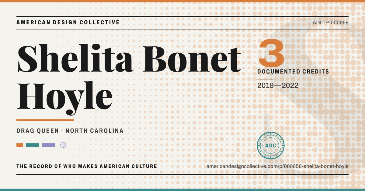 Registry card for Shelita Bonet Hoyle: the ADC seal, Shelita Bonet Hoyle, and how much is on record.