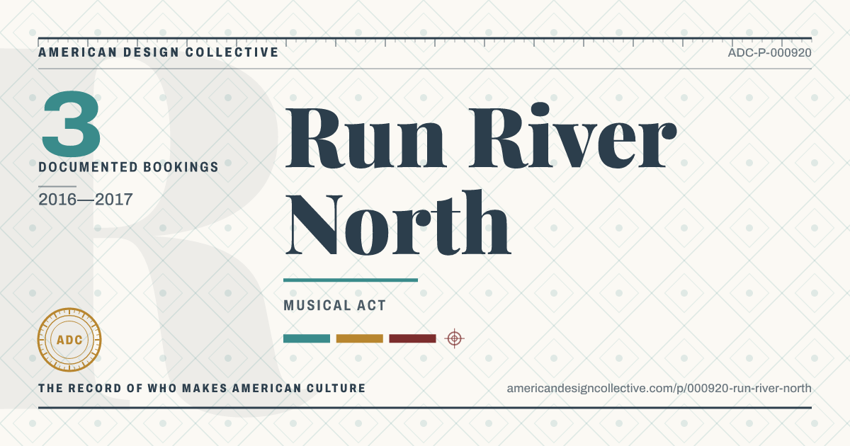 Registry card for Run River North: the ADC seal, Run River North, and how much is on record.