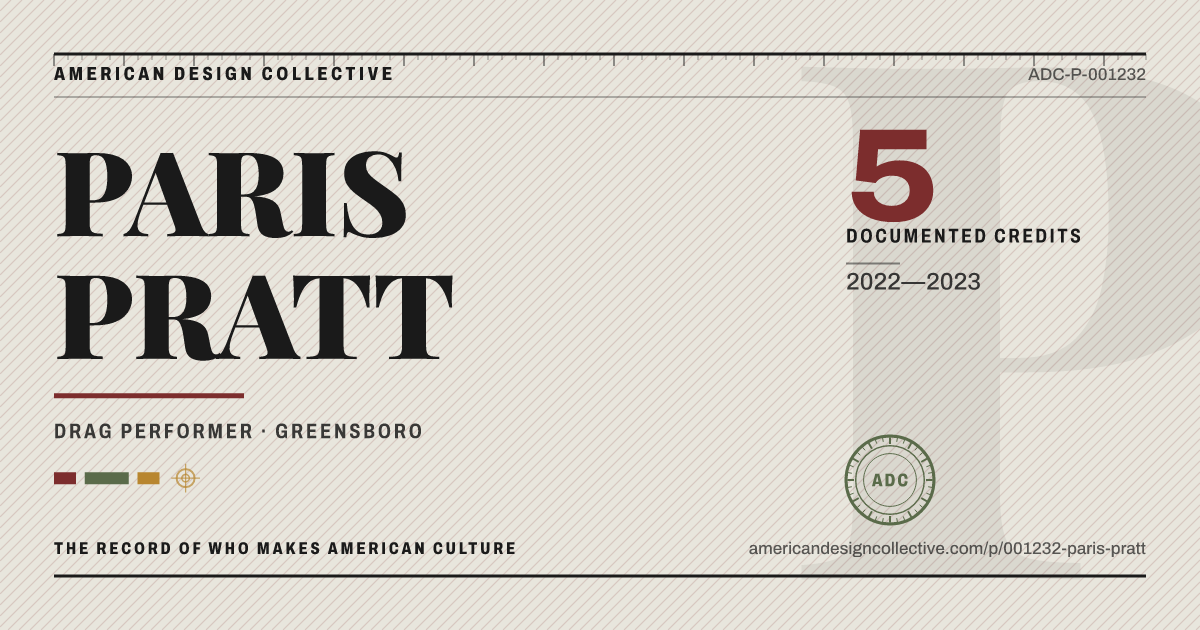 Registry card for PARIS PRATT: the ADC seal, PARIS PRATT, and how much is on record.