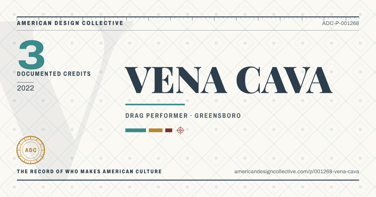 Registry card for VENA CAVA: the ADC seal, VENA CAVA, and how much is on record.