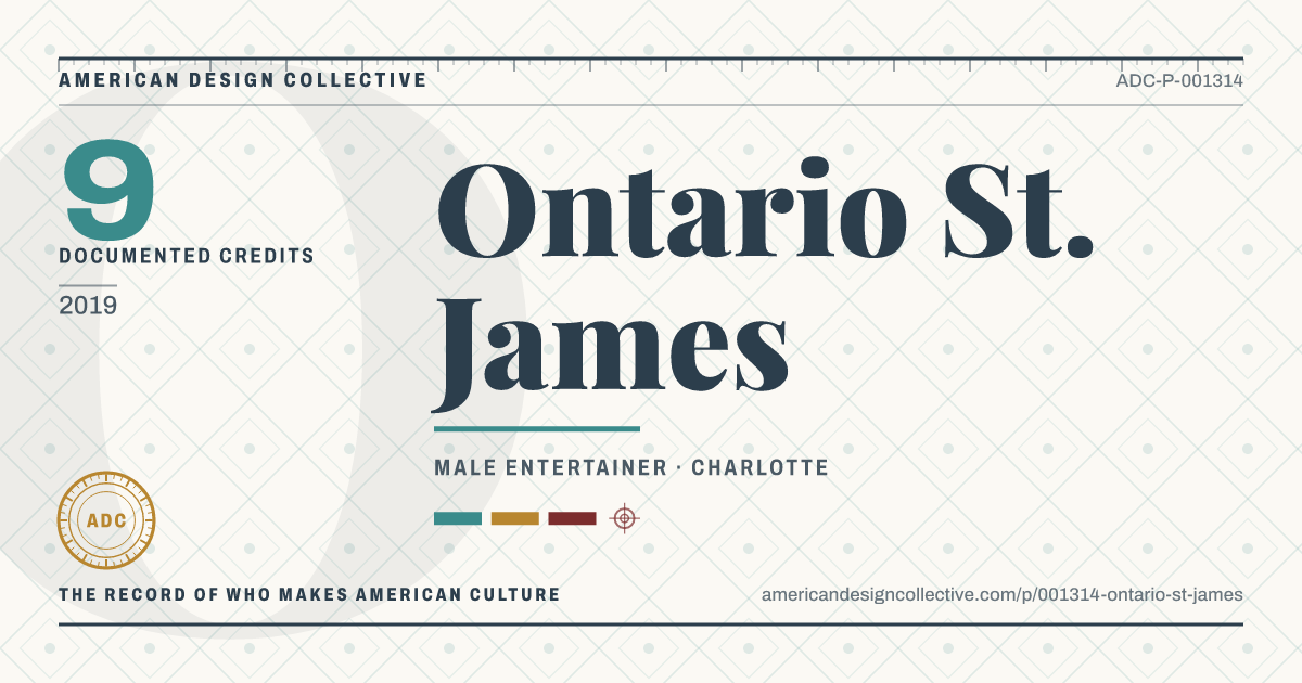 Registry card for Ontario St. James: the ADC seal, Ontario St. James, and how much is on record.