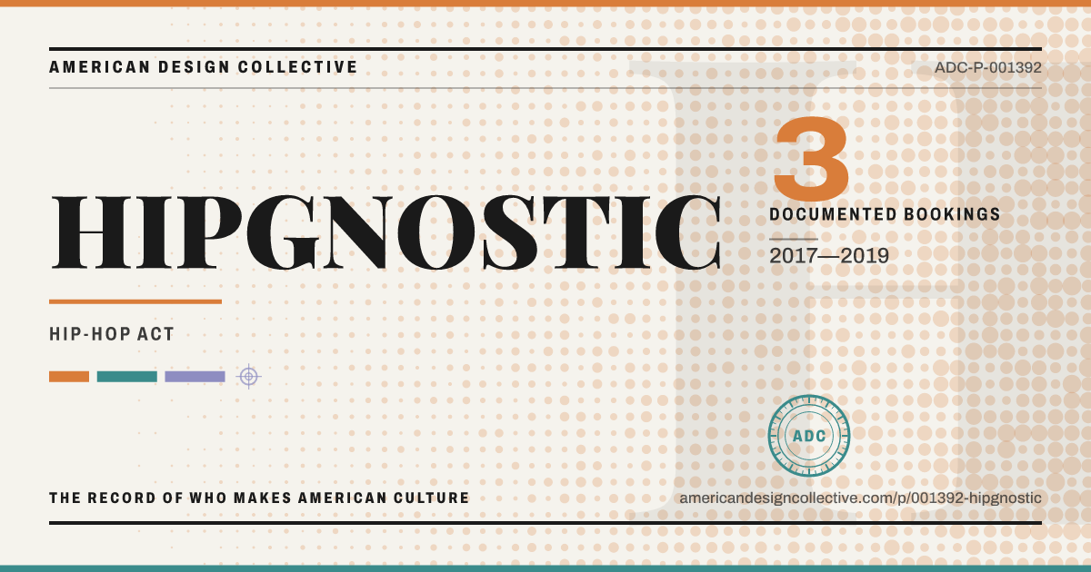 Registry card for HIPGNOSTIC: the ADC seal, HIPGNOSTIC, and how much is on record.