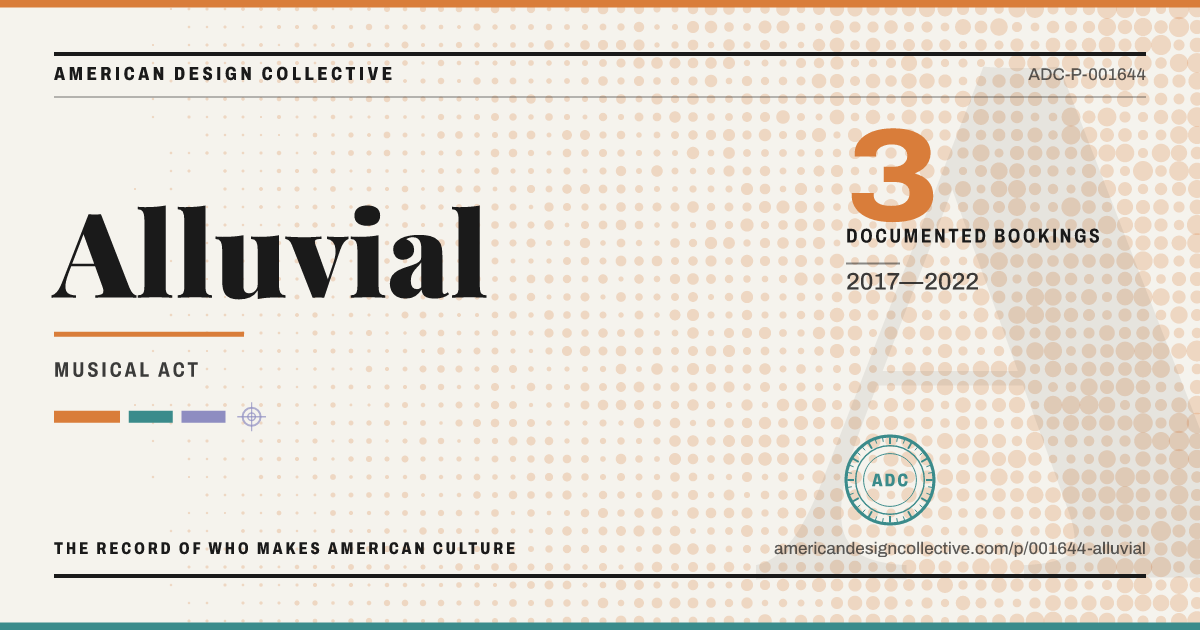 Registry card for Alluvial: the ADC seal, Alluvial, and how much is on record.