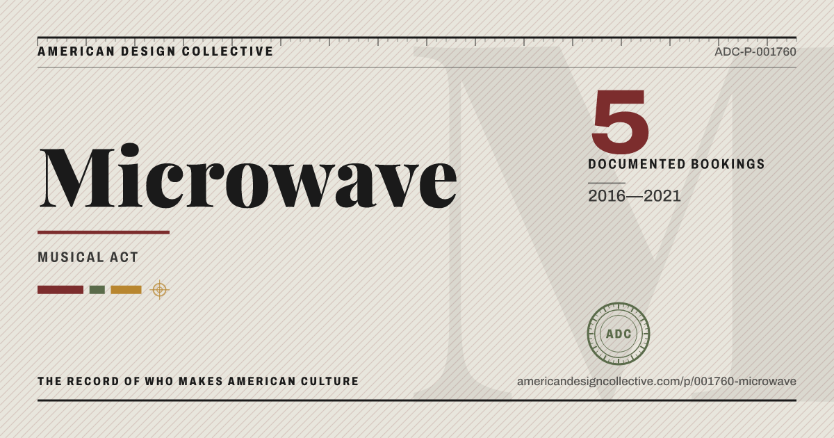 Registry card for Microwave: the ADC seal, Microwave, and how much is on record.