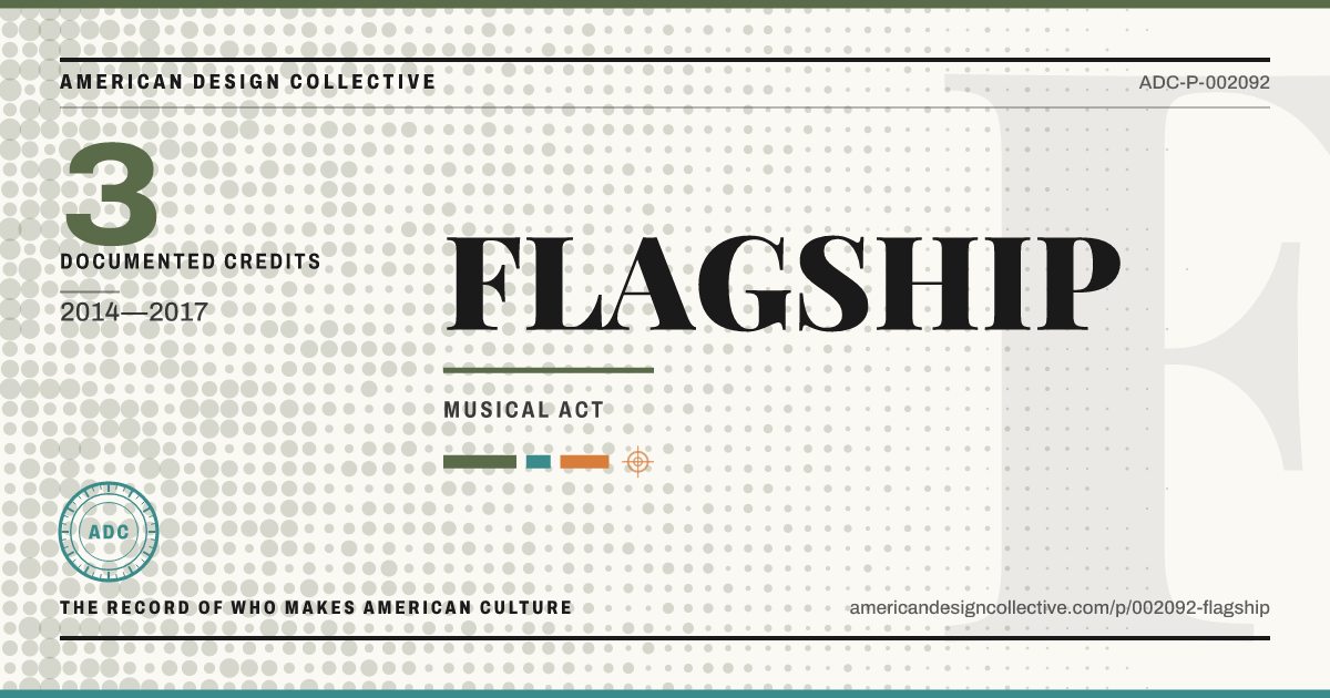 Registry card for FLAGSHIP: the ADC seal, FLAGSHIP, and how much is on record.