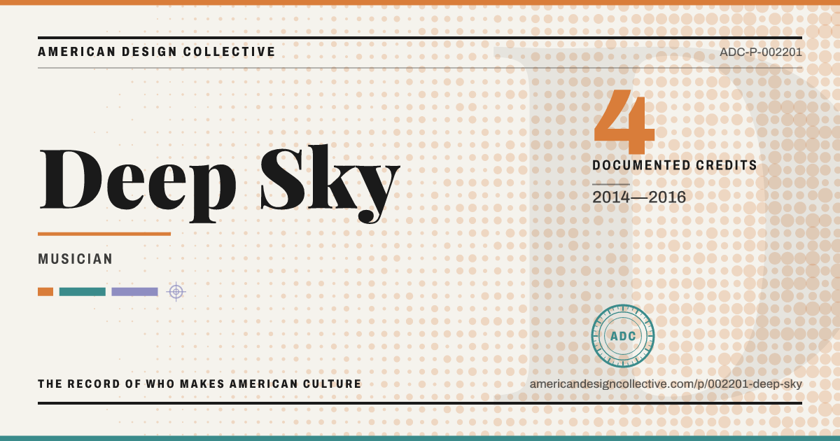 Registry card for Deep Sky: the ADC seal, Deep Sky, and how much is on record.