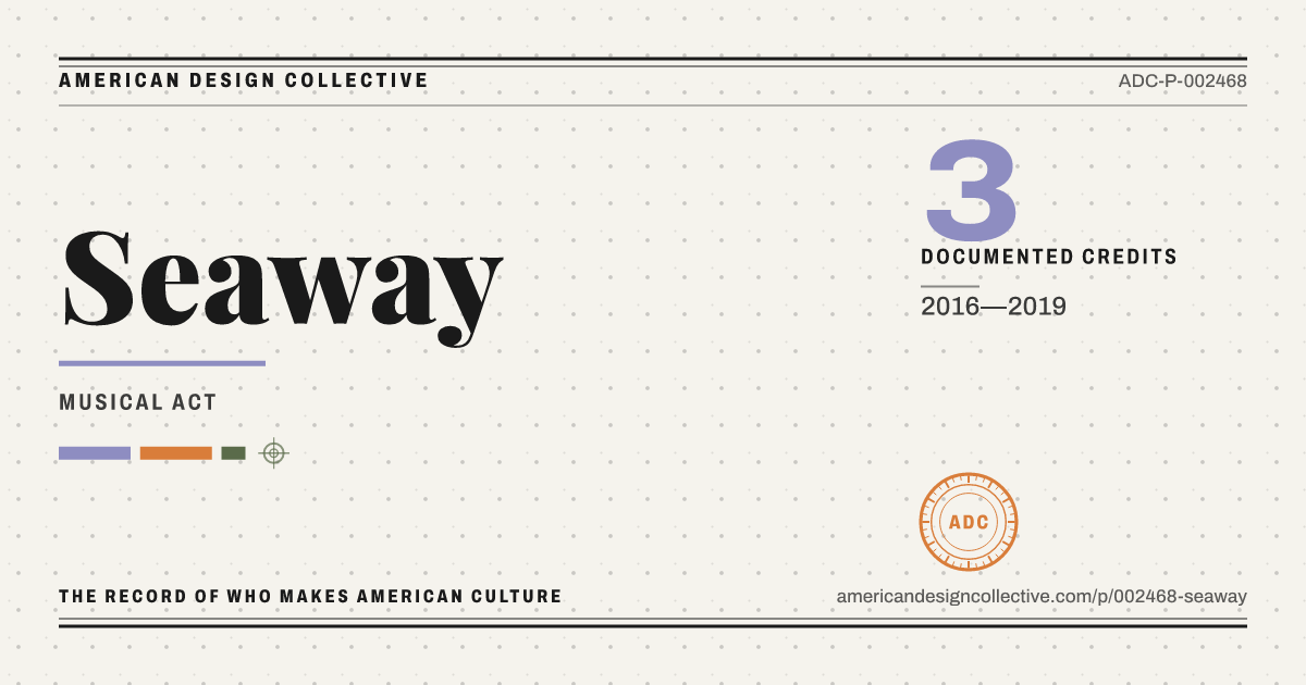 Registry card for Seaway: the ADC seal, Seaway, and how much is on record.