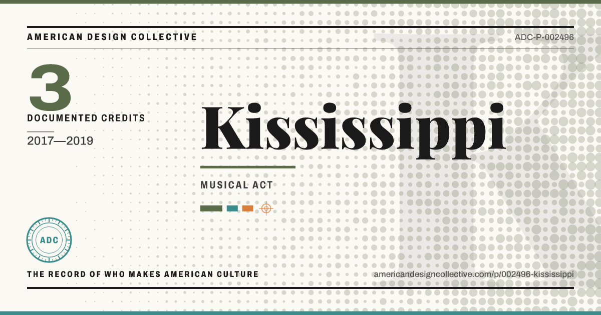 Registry card for Kississippi: the ADC seal, Kississippi, and how much is on record.