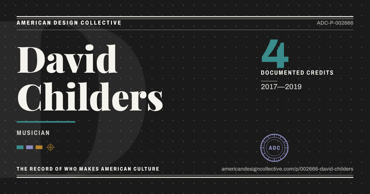 Registry card for David Childers: the ADC seal, David Childers, and how much is on record.
