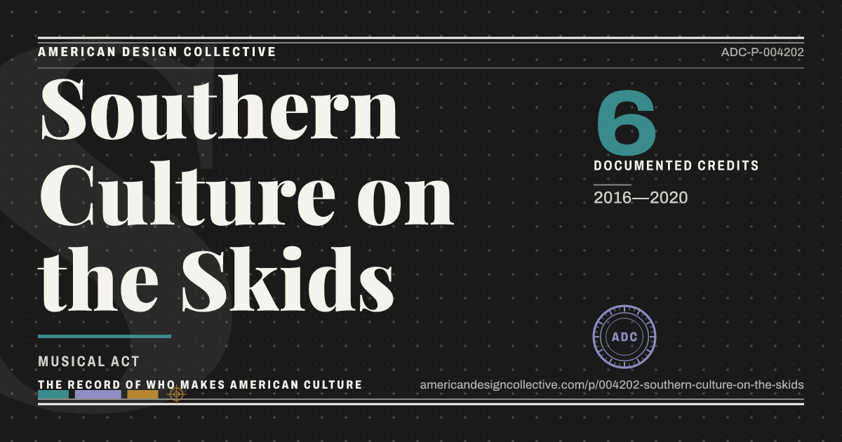 Registry card for Southern Culture on the Skids: the ADC seal, Southern Culture on the Skids, and how much is on record.