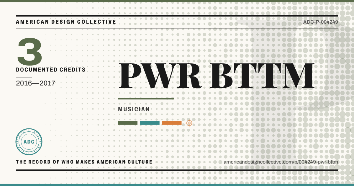 Registry card for PWR BTTM: the ADC seal, PWR BTTM, and how much is on record.