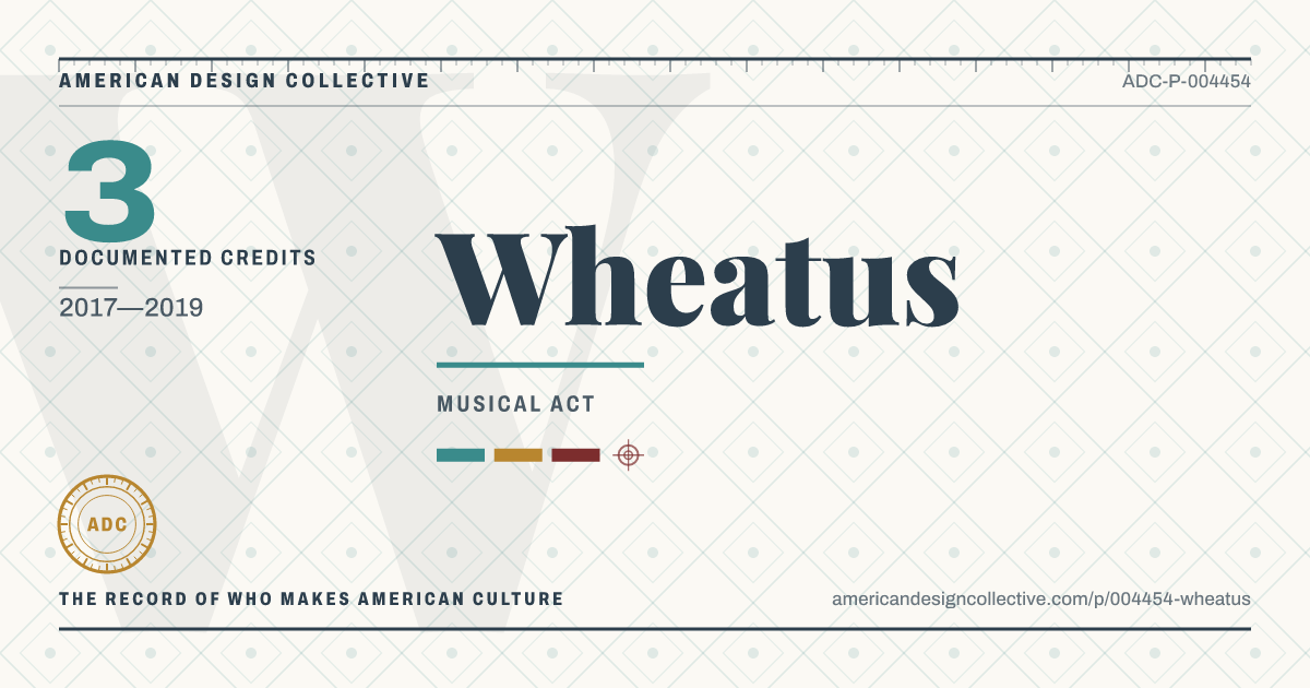 Registry card for Wheatus: the ADC seal, Wheatus, and how much is on record.