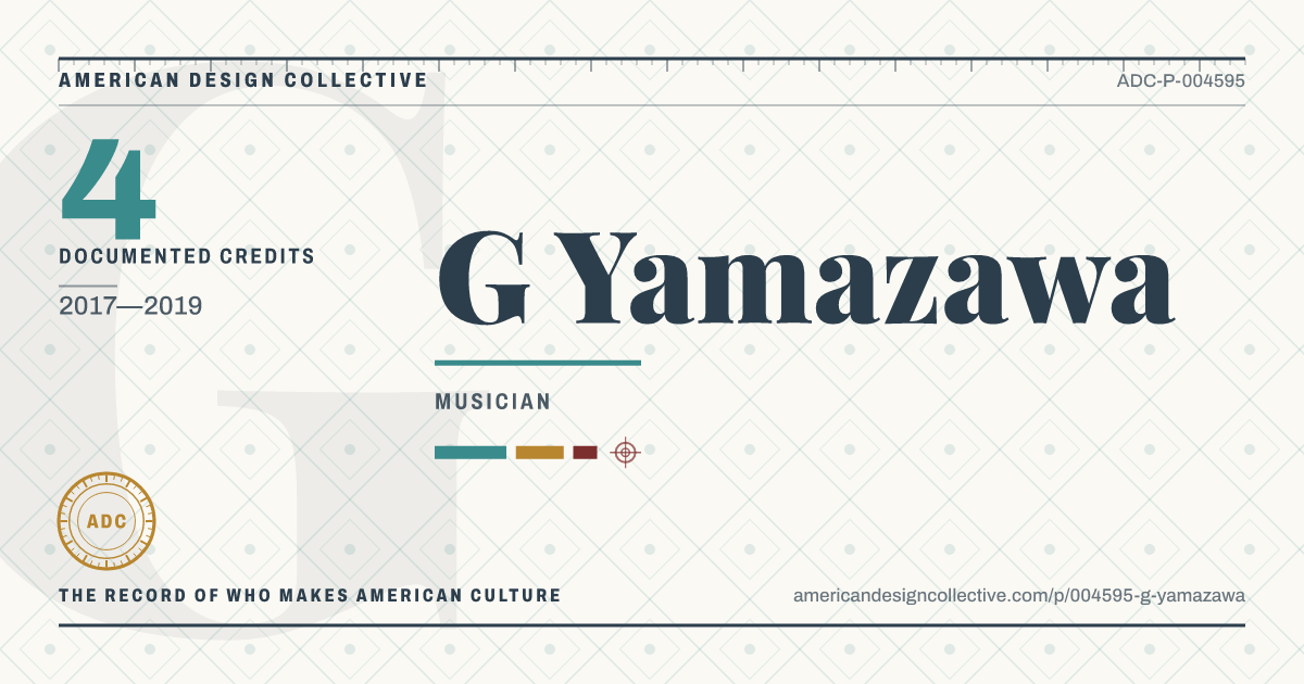 Registry card for G Yamazawa: the ADC seal, G Yamazawa, and how much is on record.