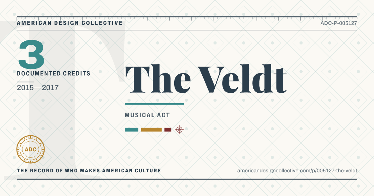 Registry card for The Veldt: the ADC seal, The Veldt, and how much is on record.