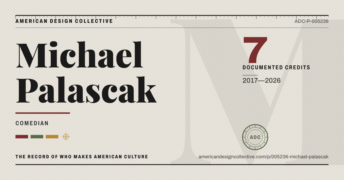 Registry card for Michael Palascak: the ADC seal, Michael Palascak, and how much is on record.