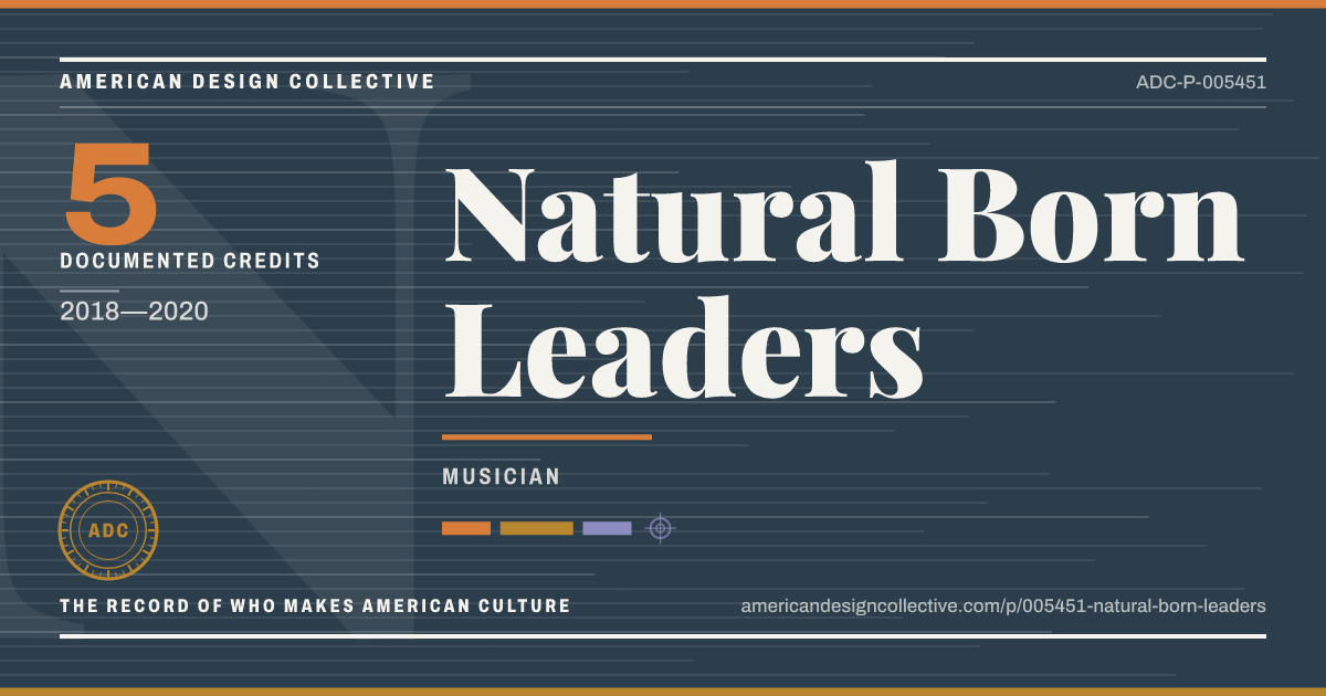 Registry card for Natural Born Leaders: the ADC seal, Natural Born Leaders, and how much is on record.