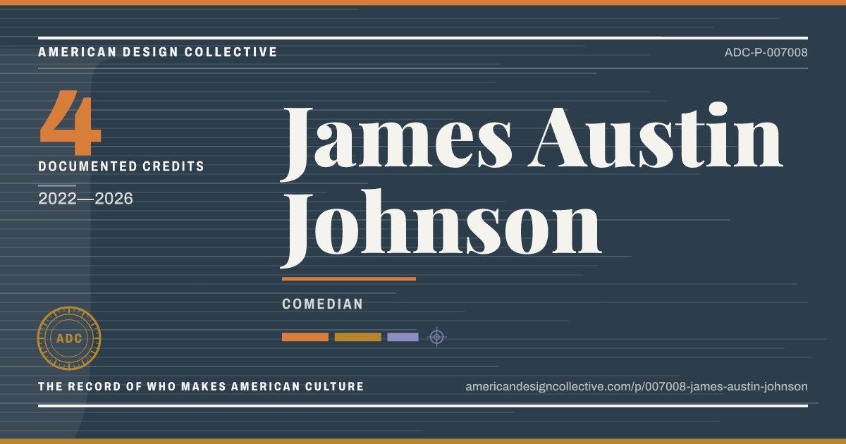 Registry card for James Austin Johnson: the ADC seal, James Austin Johnson, and how much is on record.