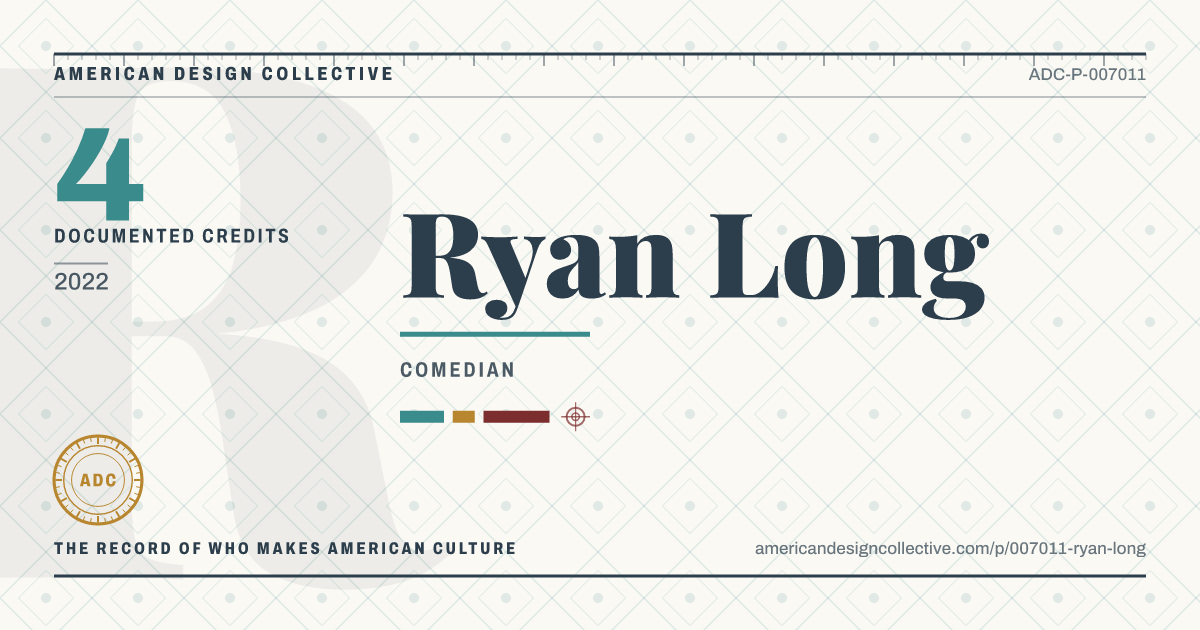 Registry card for Ryan Long: the ADC seal, Ryan Long, and how much is on record.
