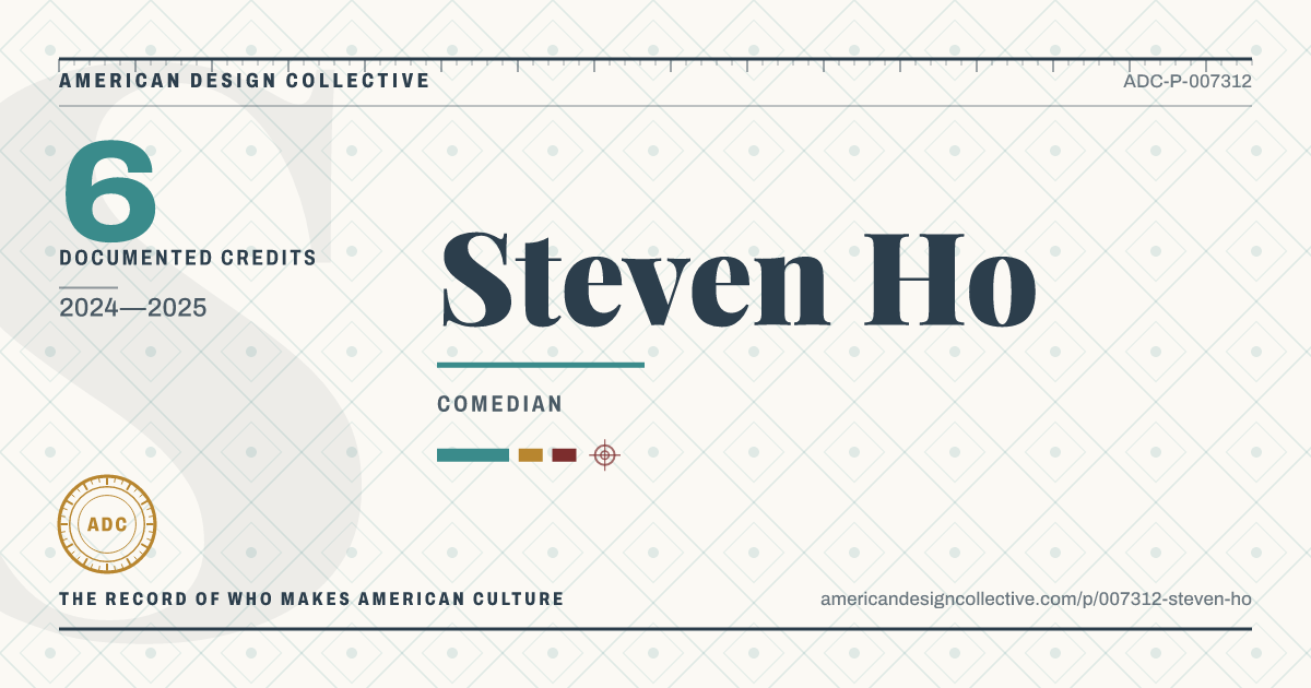 Registry card for Steven Ho: the ADC seal, Steven Ho, and how much is on record.