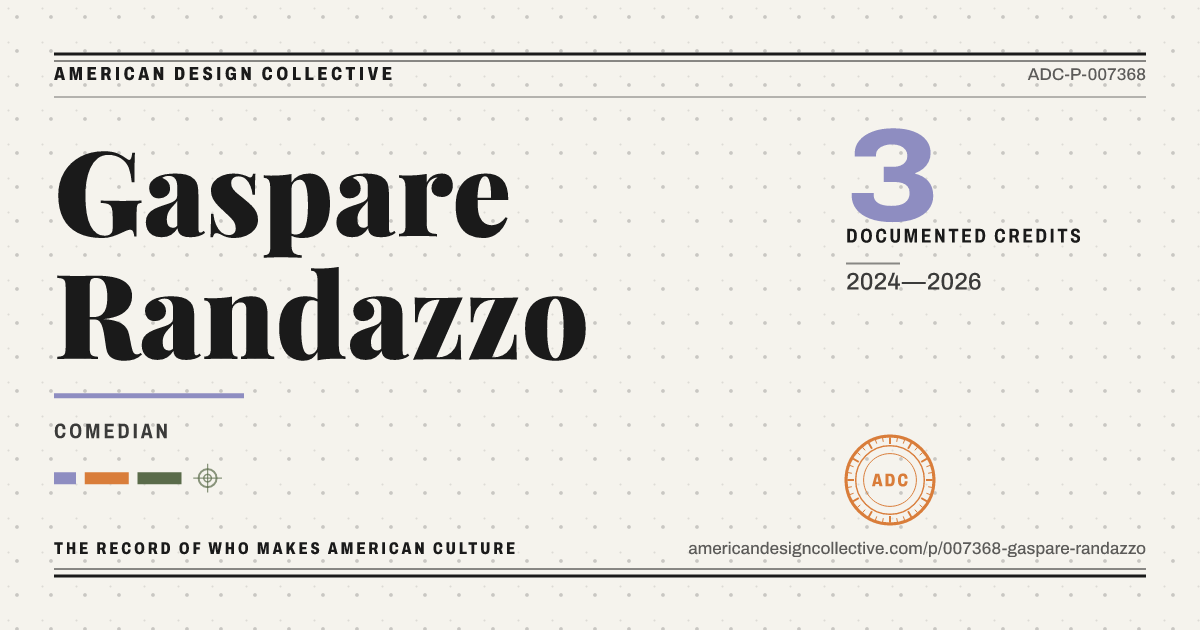 Registry card for Gaspare Randazzo: the ADC seal, Gaspare Randazzo, and how much is on record.