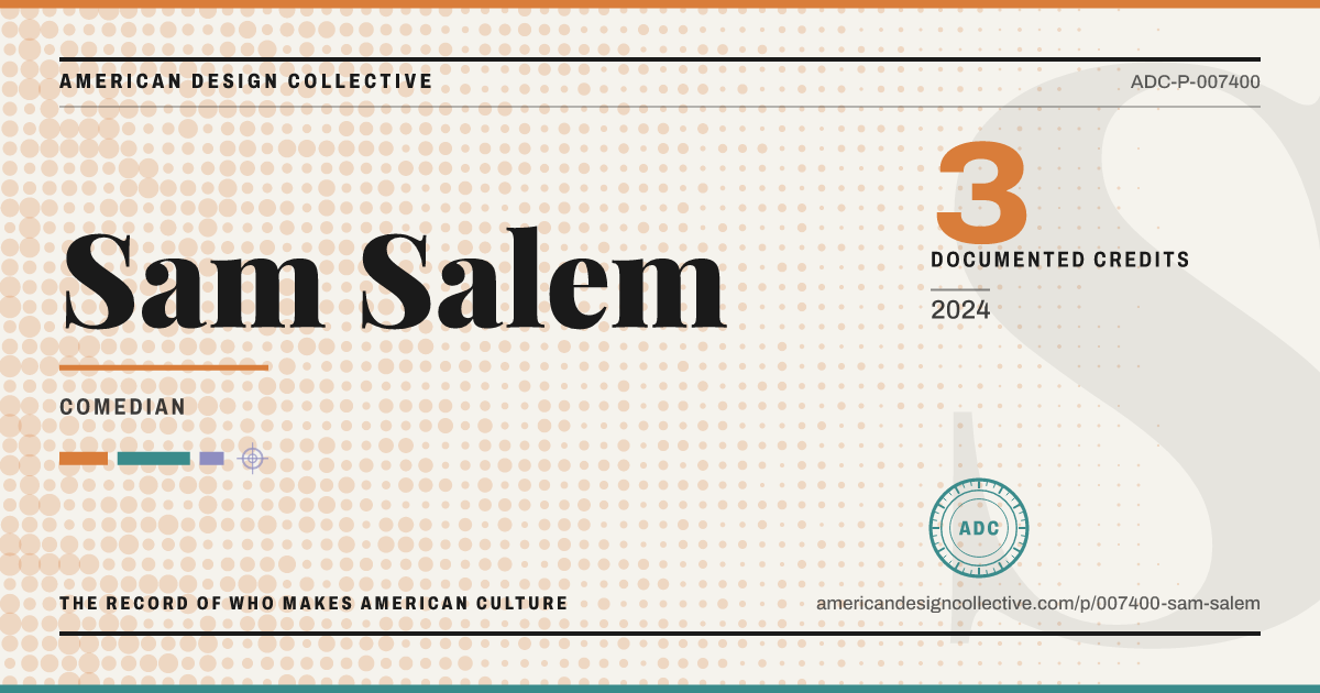 Registry card for Sam Salem: the ADC seal, Sam Salem, and how much is on record.