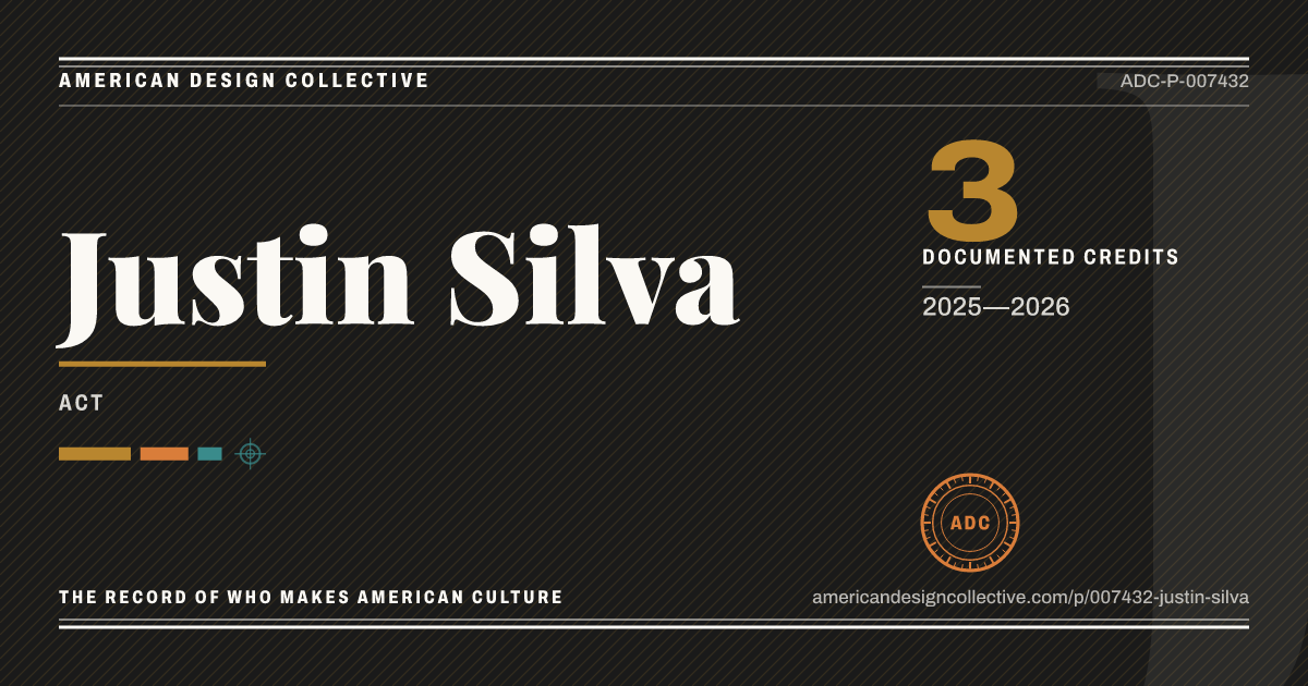 Registry card for Justin Silva: the ADC seal, Justin Silva, and how much is on record.