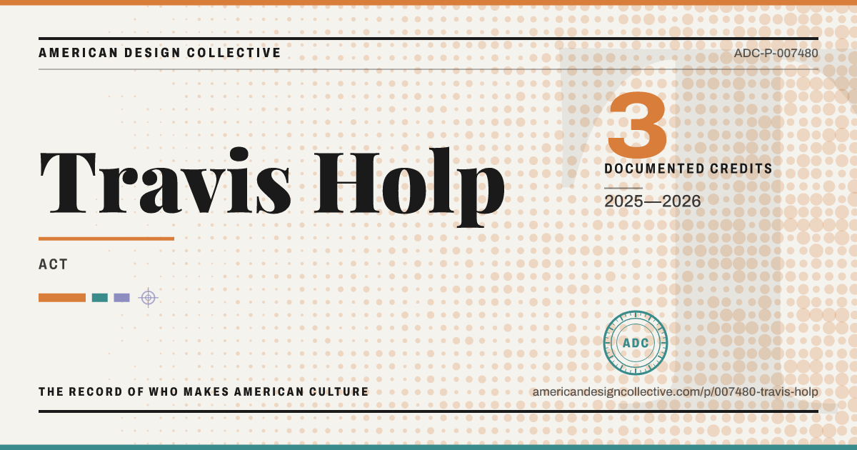 Registry card for Travis Holp: the ADC seal, Travis Holp, and how much is on record.