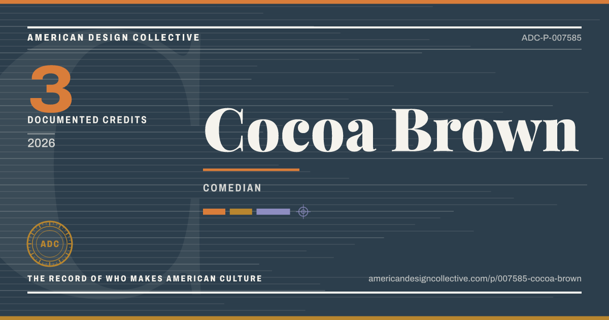 Registry card for Cocoa Brown: the ADC seal, Cocoa Brown, and how much is on record.
