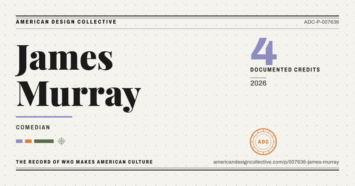 Registry card for James Murray: the ADC seal, James Murray, and how much is on record.