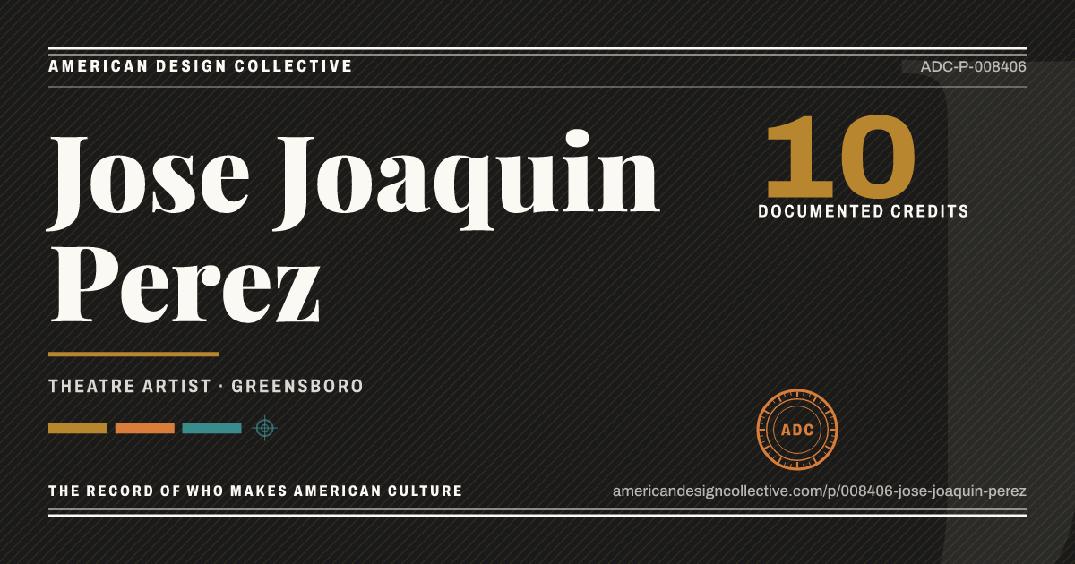 Registry card for Jose Joaquin Perez: the ADC seal, Jose Joaquin Perez, and how much is on record.