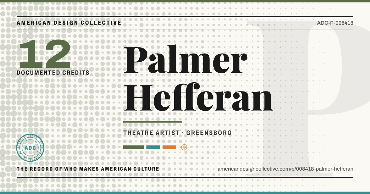Registry card for Palmer Hefferan: the ADC seal, Palmer Hefferan, and how much is on record.