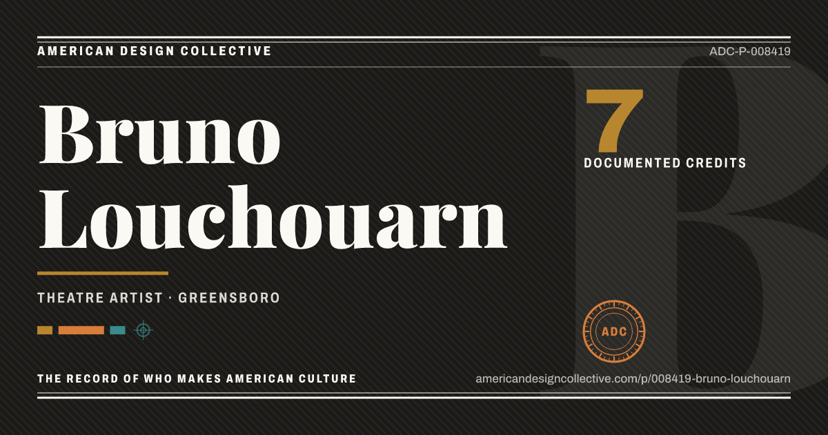 Registry card for Bruno Louchouarn: the ADC seal, Bruno Louchouarn, and how much is on record.