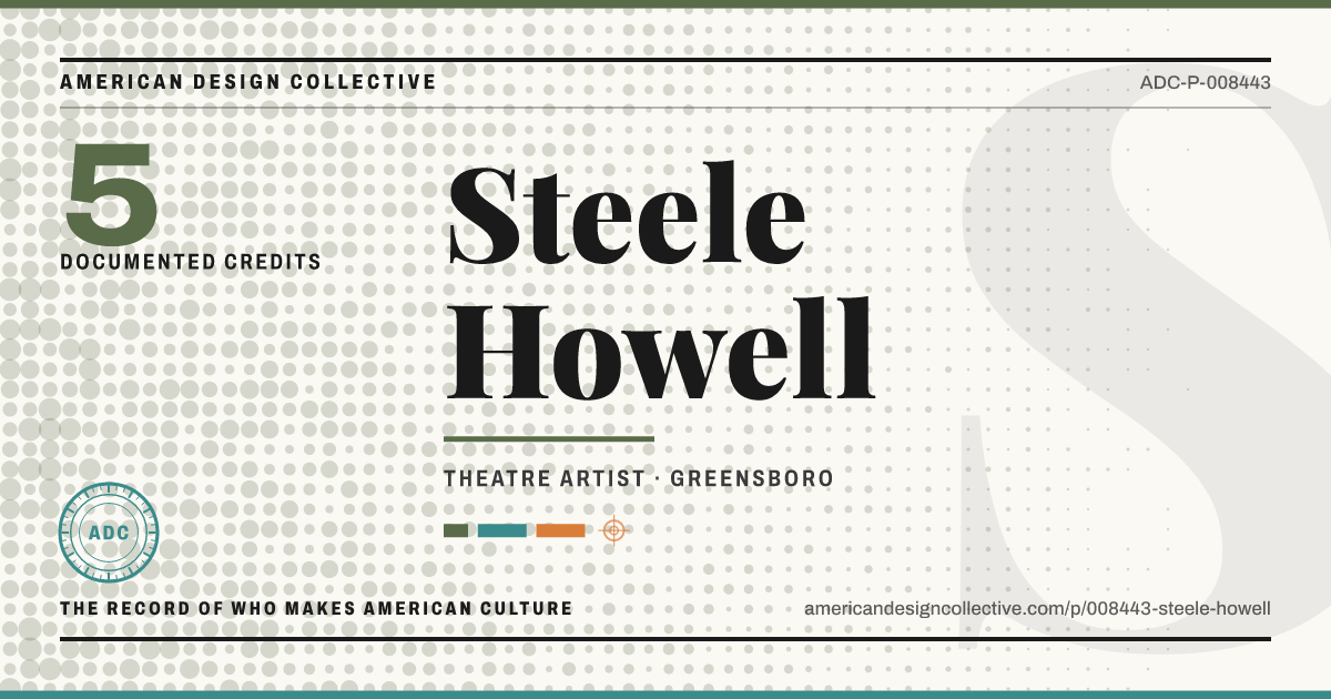 Registry card for Steele Howell: the ADC seal, Steele Howell, and how much is on record.
