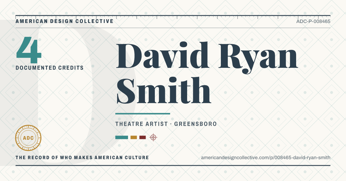 Registry card for David Ryan Smith: the ADC seal, David Ryan Smith, and how much is on record.