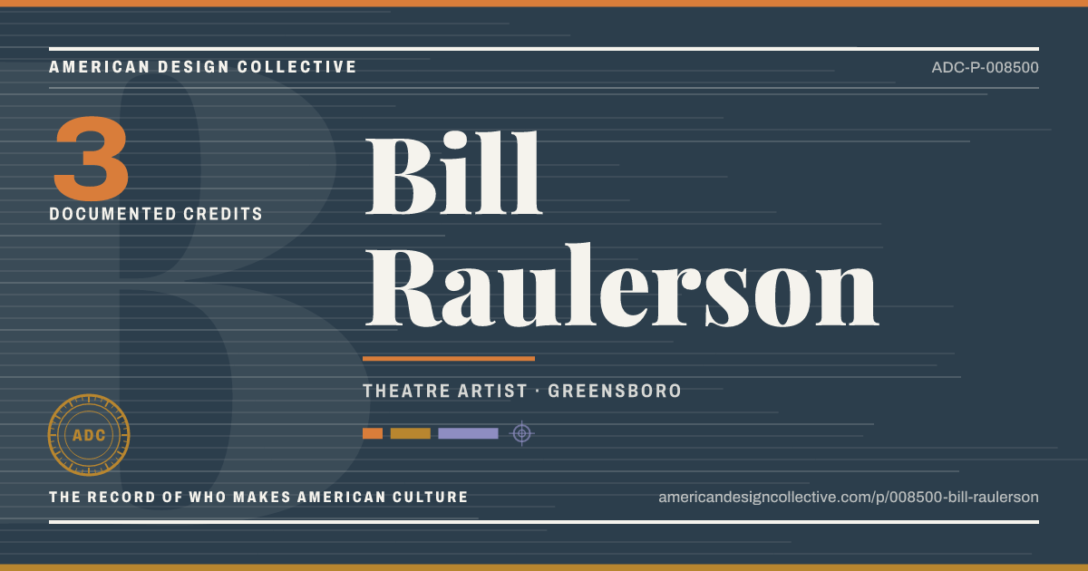 Registry card for Bill Raulerson: the ADC seal, Bill Raulerson, and how much is on record.