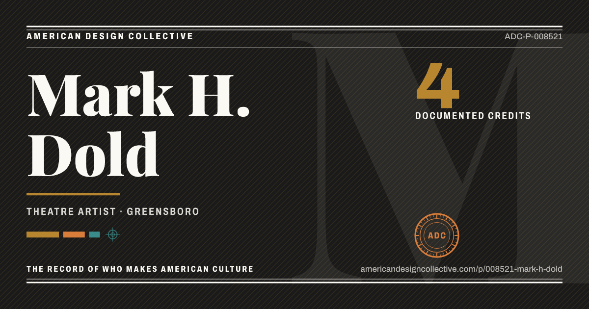 Registry card for Mark H. Dold: the ADC seal, Mark H. Dold, and how much is on record.