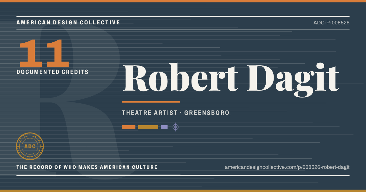 Registry card for Robert Dagit: the ADC seal, Robert Dagit, and how much is on record.